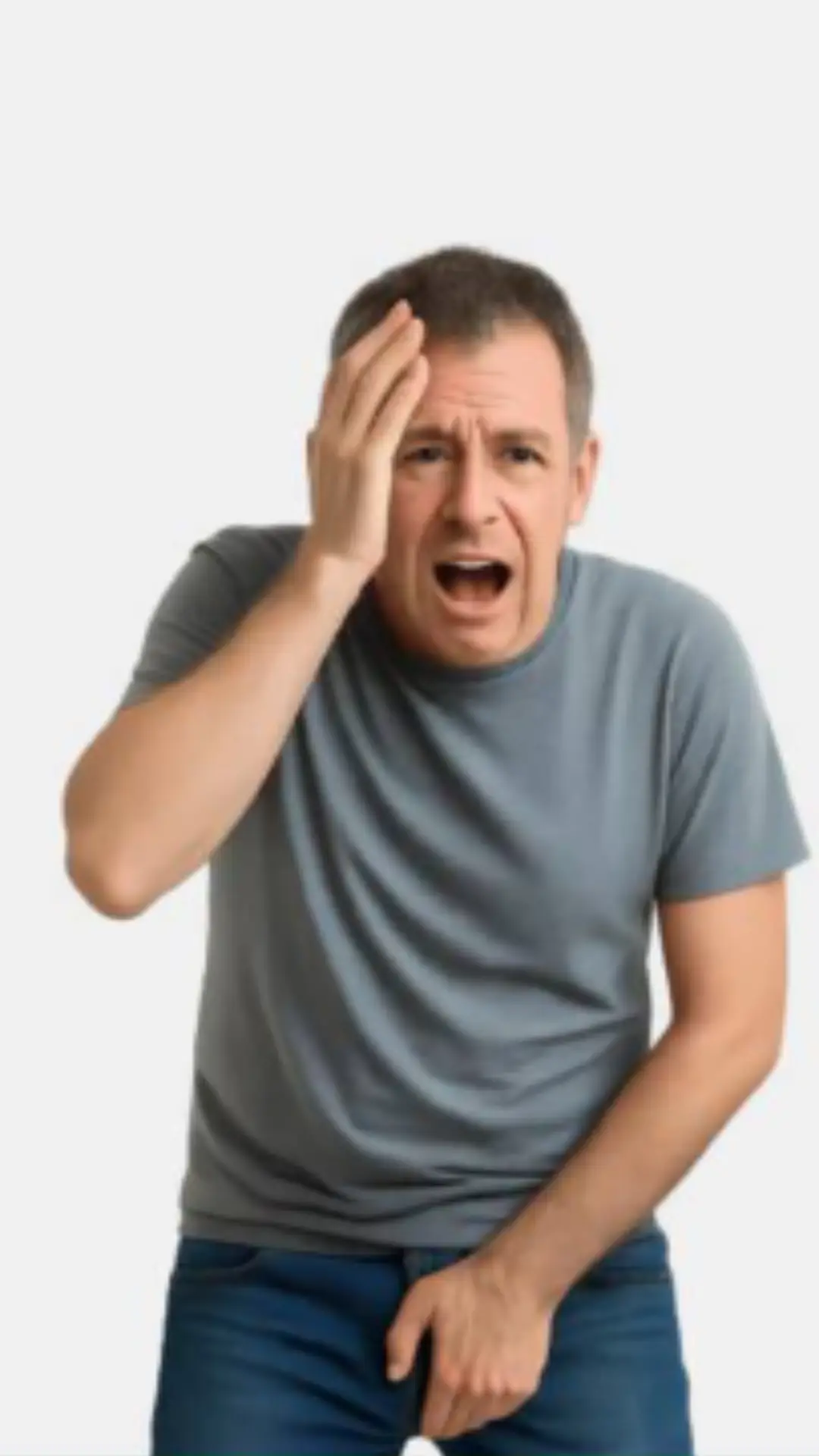 Medical illustration showing effects of enlarged prostate on urinary system